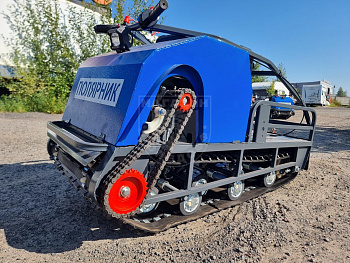 Мотобуксировщик Полярник M 500 Pro 20 л.с + тормоз + подогрев ручек + модуль толкач + лыжный модуль