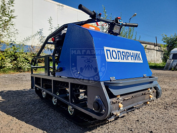 Мотобуксировщик Полярник M 500 Pro 20 л.с + реверс + тормоз + подогрев ручек + лыжный модуль