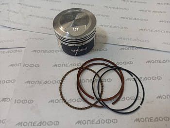 Поршневой комплект 157QMJ 150сс d=57,4/p=15 "KIYOSHI" (Тайвань) с тефлоновым покрытием  в мотомагазине Мопедофф т. 88129814555.