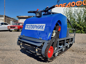 Мотобуксировщик Полярник M 500 Pro 20 л.с + реверс + э/ст + тормоз + подогрев ручек + модуль толкач + лыжный модуль