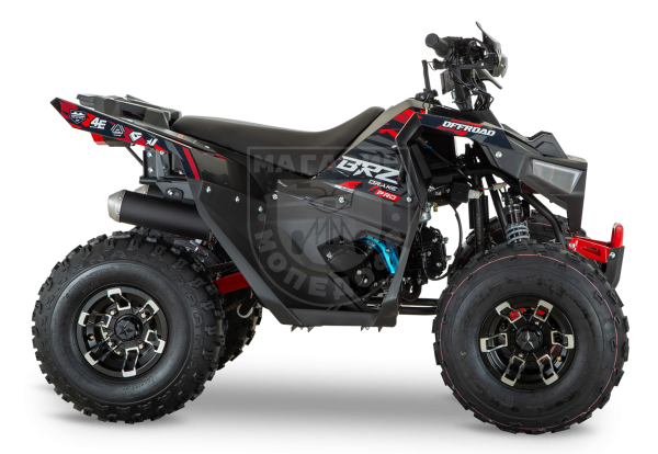 Квадроцикл BRZ Drake 125 Pro Черно-красный в интернет - магазине МОПЕДОФФ.