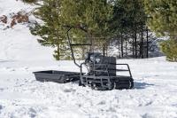 Мотобуксировщик Бурлак-М2 LRS Loncin 9 л.с. длинный на склизах