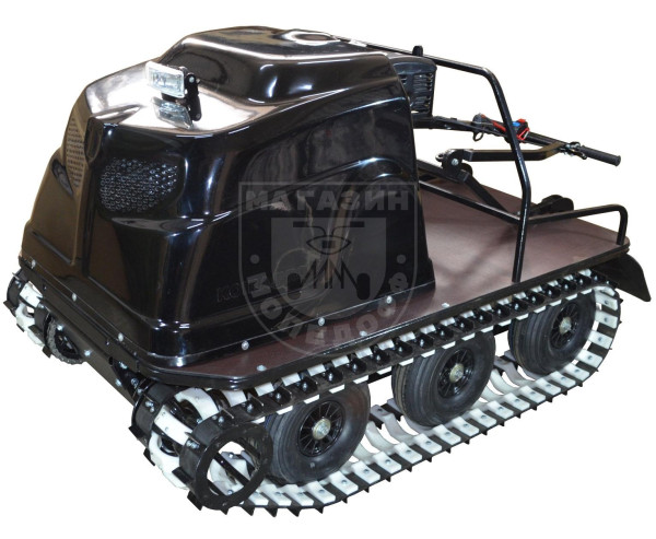 Мотобуксировщик вездеход KOiRA TR 13 с понижающим редуктором (для болот). с ручным стартером