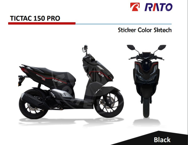Скутер RATO Tictac 150 Pro Black