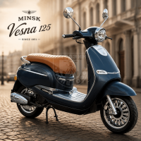 Скутер M1NSK Vesna 125 (черный)  Ретроскутер