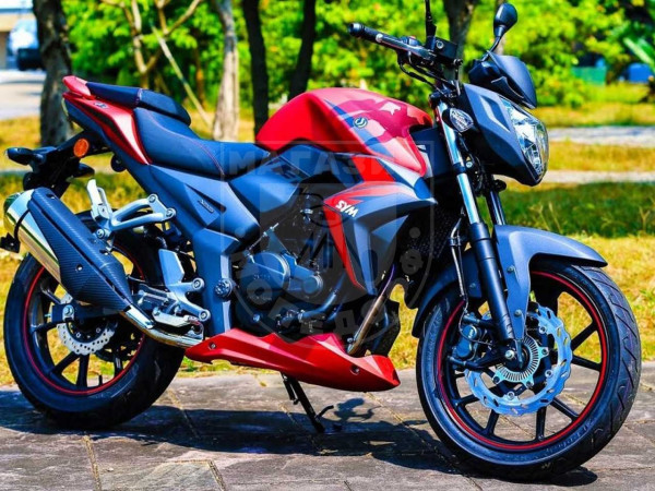 Мотоцикл SYM T2 Wolf red and blue