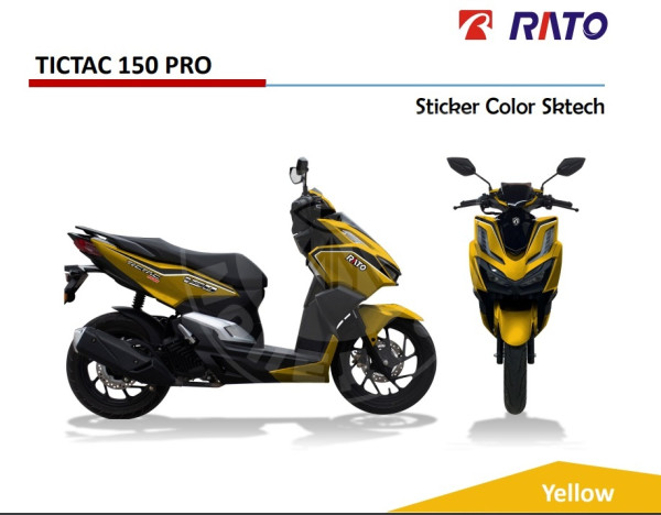 Скутер RATO Tictac 150 Pro Yellow