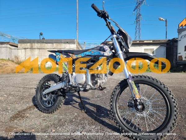 Питбайк SSSR CORE 125 SA 17/14 робот BLUE WHITE MONSTER