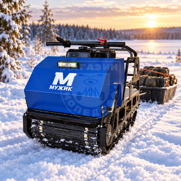 Мотобуксировщик Мужик М500 15л.с