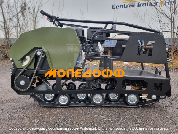 Мотобуксировщик Мужик М500 22л.с. хаки с реверсом