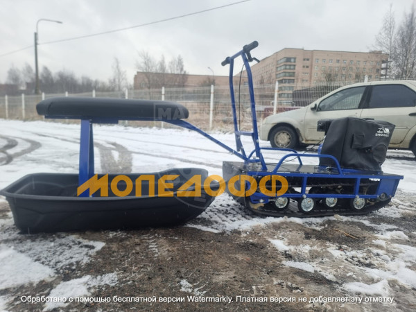 Компактный Мотобуксировщик для рыбалки Альбатрос-L Lifan 6.5л.с. 196cc 4t