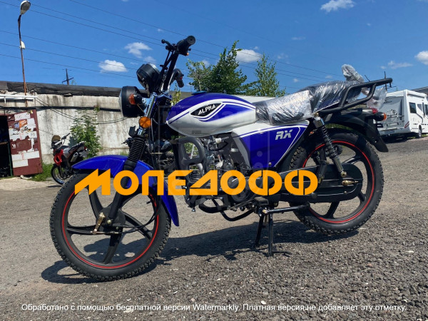 Мопед Альфа Alpha RX Night Blue в Магазине Мопедофф +78129814555.