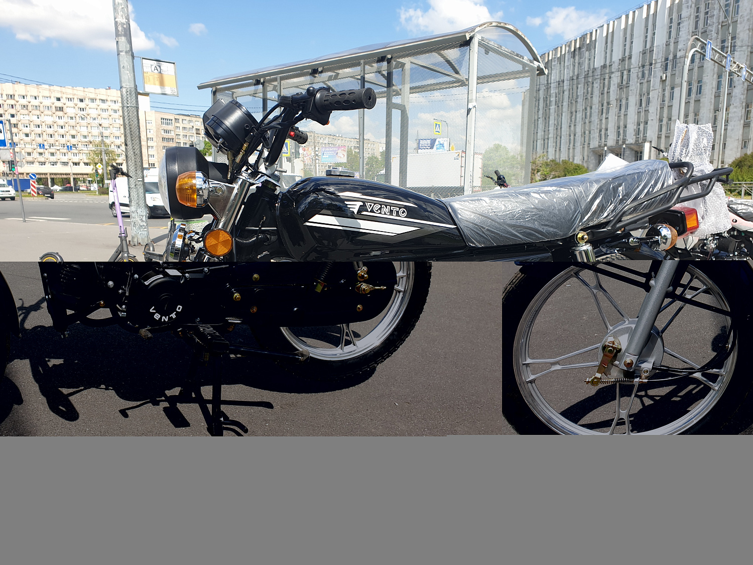 VENTO Мопед Alpha RIVA II black 110(50)  (Альфа)