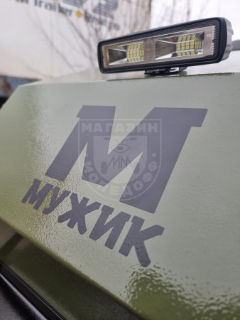 LUXE M500 Длина 1450/1250 Мотобуксировщик Мужик М500 15л.с. хаки с реверсом