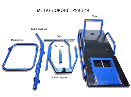 Альбатрос КИТ-КОМПЛЕКТ МОТОБУКСИРОВЩИКА «АЛЬБАТРОС-L» без двигателя