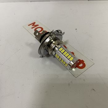 Лампа 12W (H4) 5600K 7W (35Вт) (мотоциклы/питбайки/ATV)  в мотомагазине Мопедофф т. 88129814555.