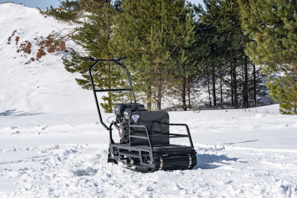 Бурлак М2 Мотобуксировщик Бурлак-М2 LRS Loncin 13 л.с. э/ст длинный на склизах