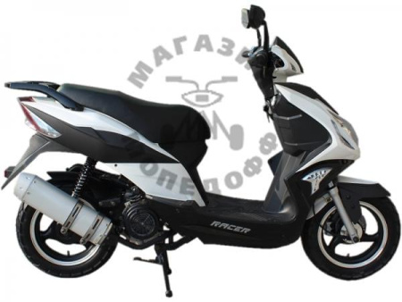 RACER Скутер Racer Flame RC50T-6F 50cc 4т белый