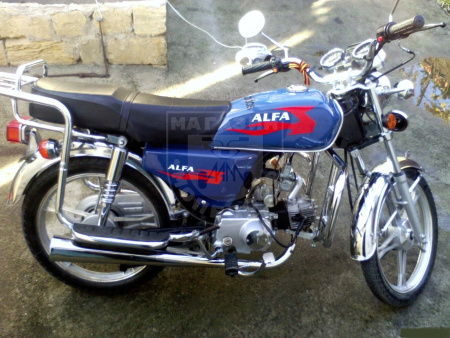LIFAN Мопед YX50-C9 luxe Альфа blue