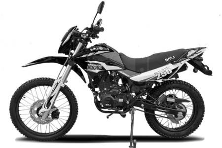 BMS Мотоцикл BMS ENDURO 250 CRP черный