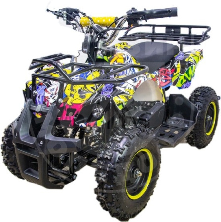 AVANTIS ДЕТСКИЙ КВАДРОЦИКЛ ATV CLASSIC MINI ЭЛЕКТРОСТАРТЕР Желтый хип-хоп