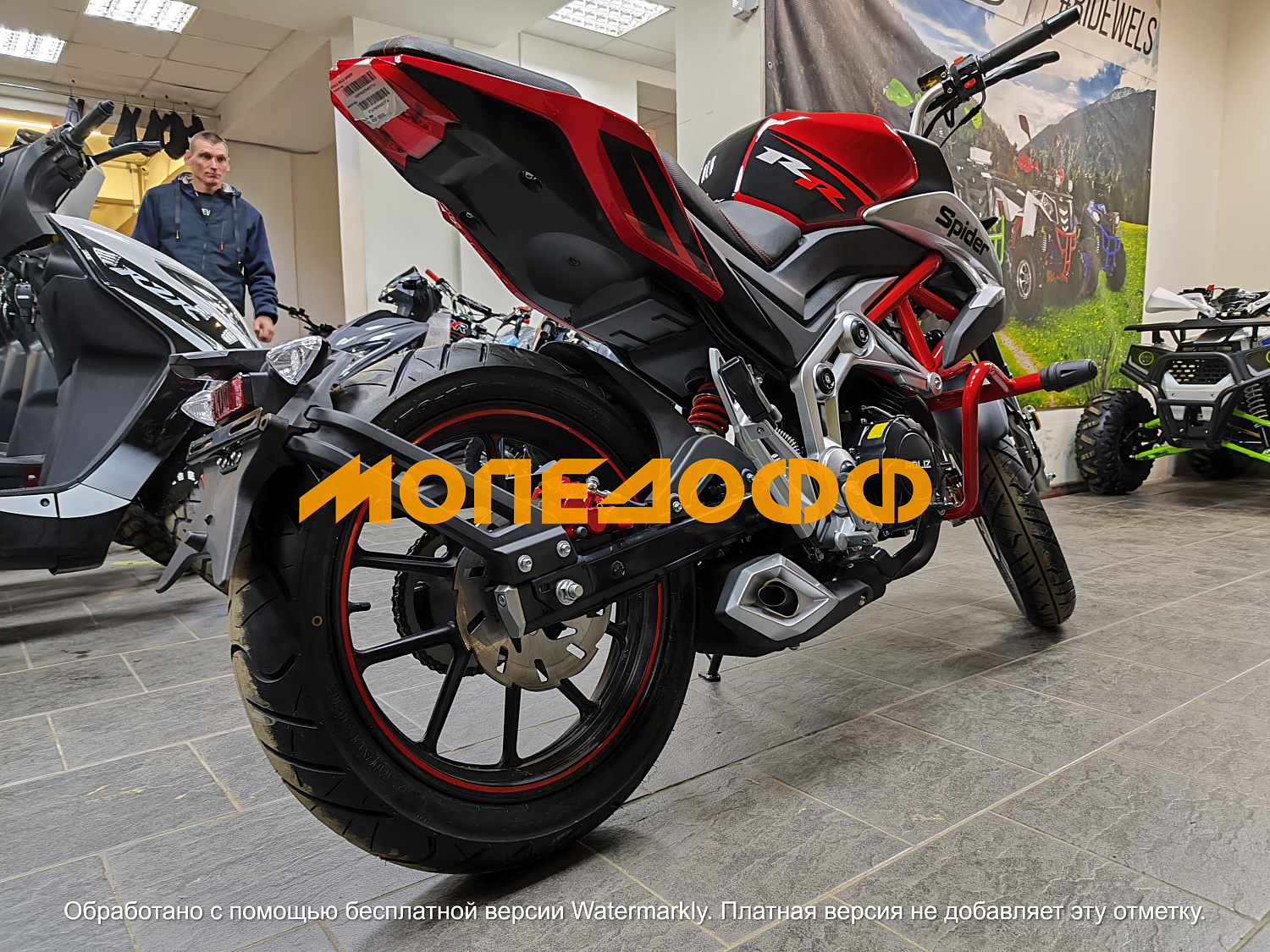 Roliz Мотоцикл Roliz Spider red