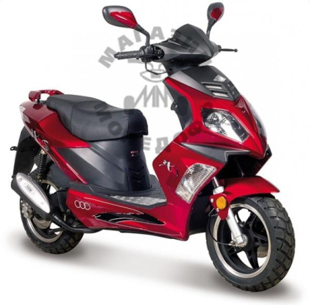 ABM Скутер ABM ZX50S 50сс 2т Red