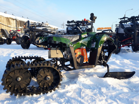 Снегоходы - Трансформеры Миниснегоход  Mini Grizlik Snow 63cc 2т