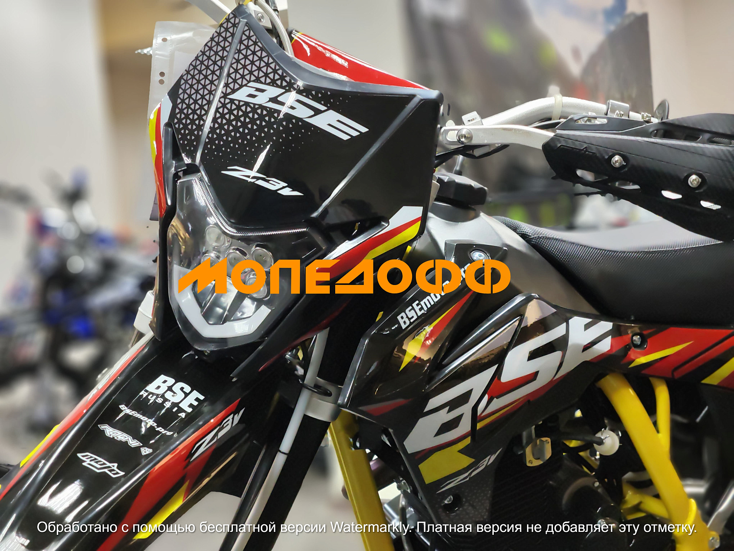 BSE Мотоцикл кроссовый BSE Z3 V Yellow Twist 21/18