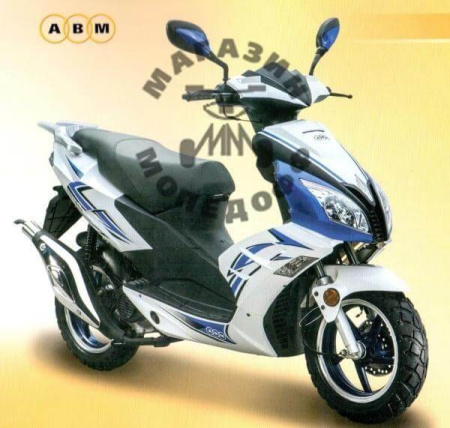 ABM Скутер ABM Cyclone (New) (синий) 50сс 4т