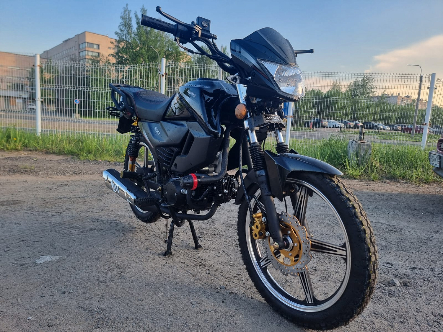 Motoland Мопед SCOUT 11 Black (Альфа)