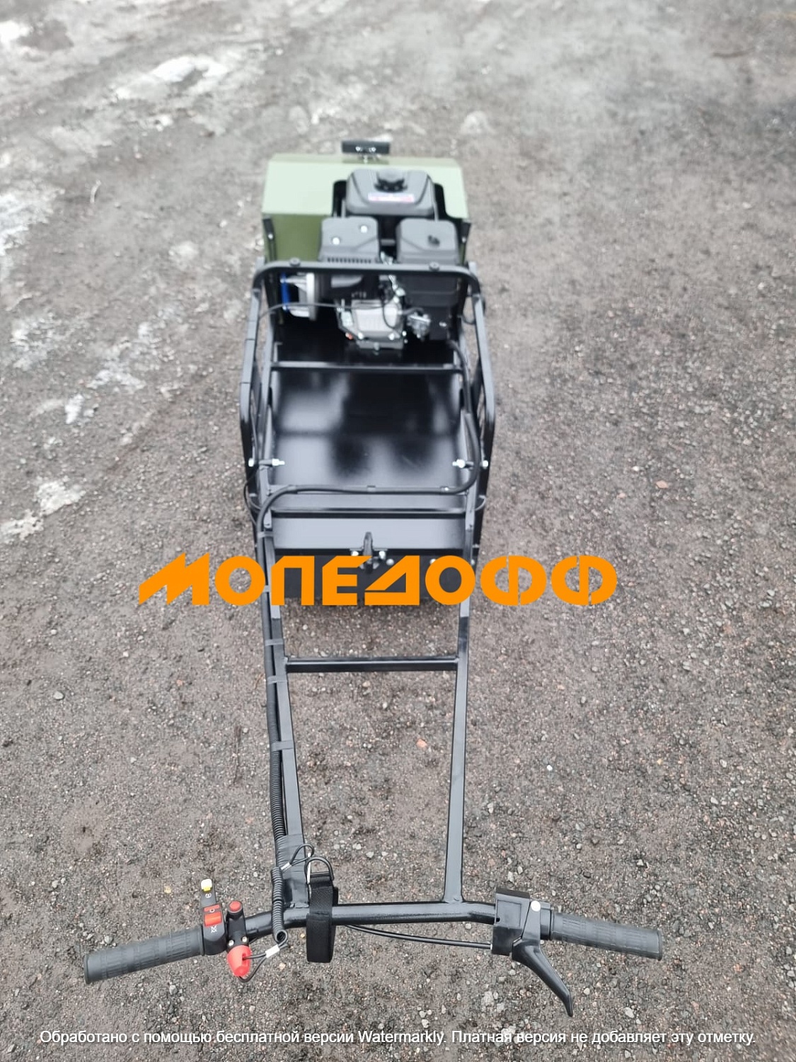 LUXE M500 Мотобуксировщик Мужик М500 20л.с хаки