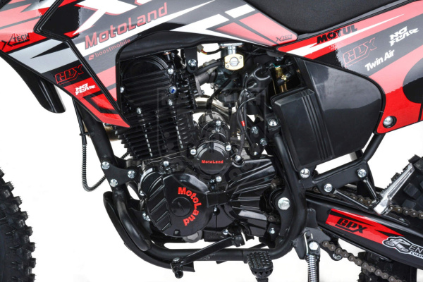Motoland Мотоцикл Кросс Motoland XR300 LITE красный (175FMM)