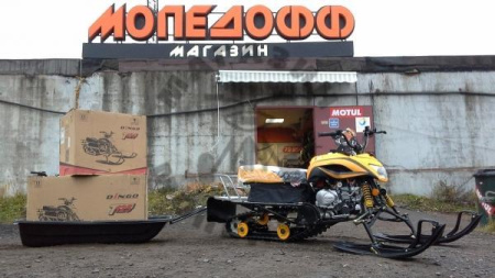 Снегоходы - Трансформеры Разборный снегоход IRBIS DINGO T125 125сс 4т ирбис динго (мототрансформер) + сани!